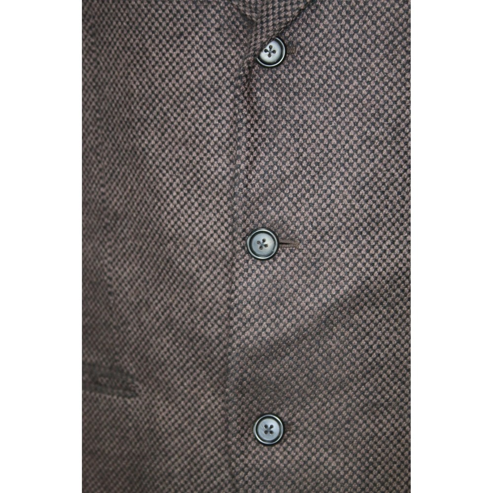 VTG Valentino Boutique Blazer Men 38R Brown Check Pure Cashmere Sport Coat Italy - Picture 7 of 16